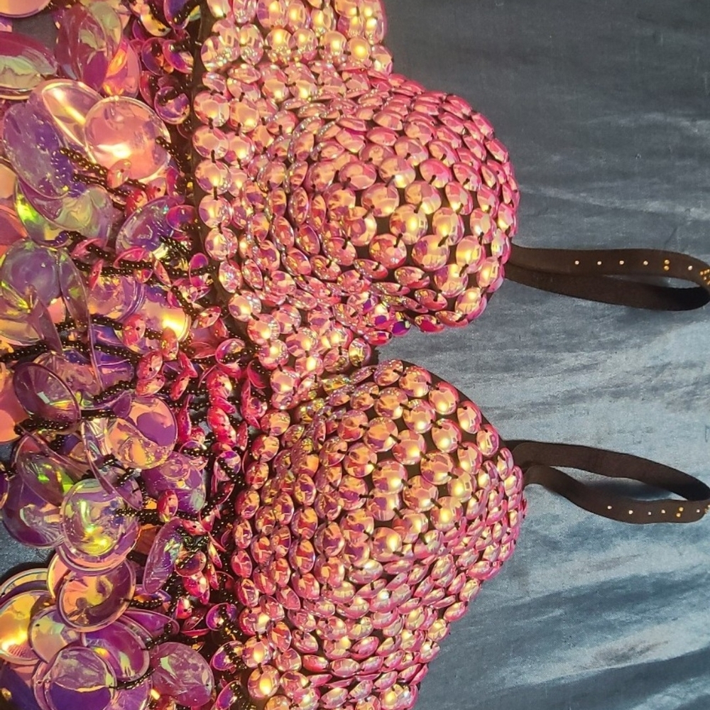Brand NEW Sequin Embellished Rave/Festival Outfit - Picture 4 of 9